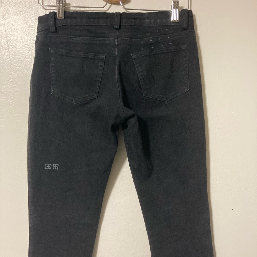 Ksubi black ankle zip skinny jeans